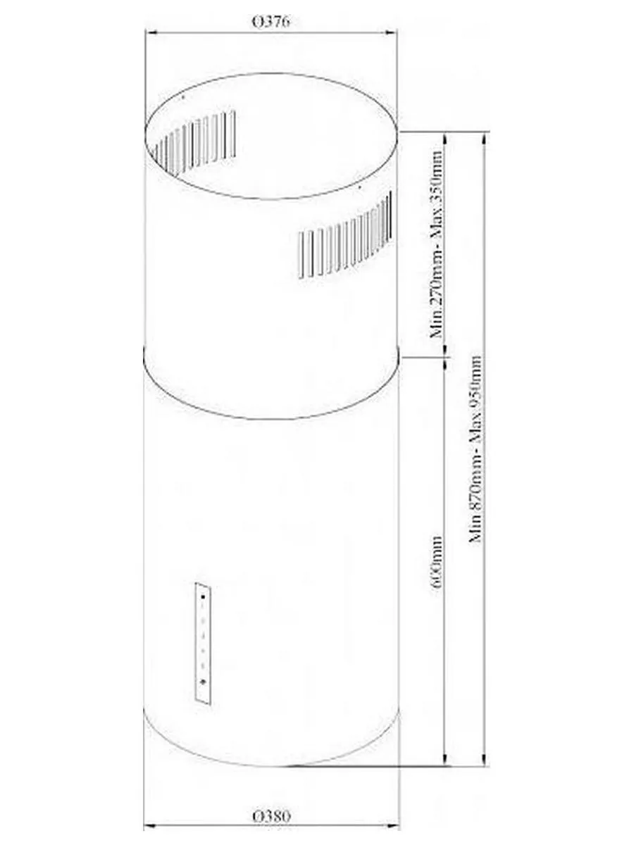 Встраиваемая вытяжка Korting KHA 39970 W CYLINDER - фото 5