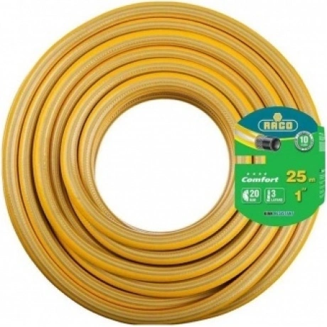 Шланг поливочный RACO COMFORT, 1?, 25 м, 20 атм, трёхслойный, ар...