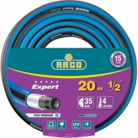 Шланг поливочный RACO EXPERT, 1/2?, 20 м, 35 атм, четырёхслойный...