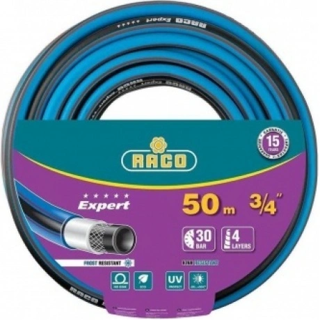 Шланг поливочный RACO EXPERT, 3/4?, 50 м, 30 атм, четырёхслойный...