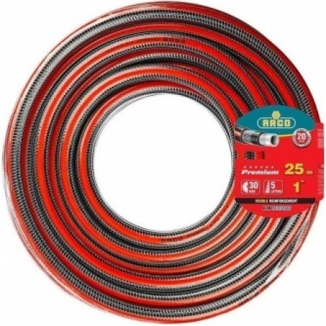 Шланг поливочный RACO PREMIUM, 1?, 25 м, 40 атм, пятислойный арм...