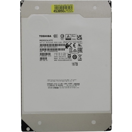 Жесткий диск HDD Toshiba SAS 16Tb (MG08SCA16TE) - фото 1