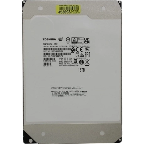 Жесткий диск HDD Toshiba SAS 16Tb (MG08SCA16TE)