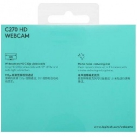 Веб-камера Logitech C270 (960-000999) - фото 15