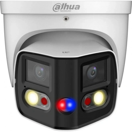 Уличная купольная IP-видеокамера Dahua DUO с ИИ и активным сдерж...