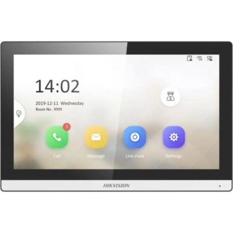 Видеодомофон Hikvision DS-KH6350-WTE1, чёрный Hikvision DS-KH635...