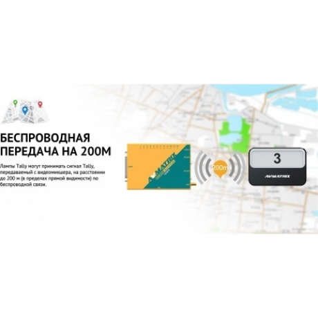Блок сигнализации AVMATRIX TS3019-RX Tally беспроводной - фото 6