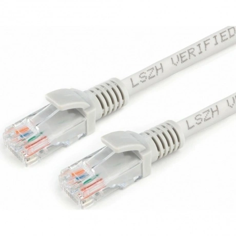 Патч-корд Cablexpert PP31-5M, кат.5e, LSZH, UTP, 5м, серый