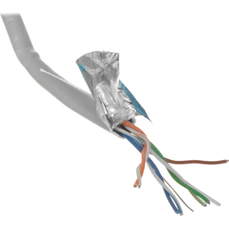 Кабель Cablexpert FPC-5004E-SOL, FTP, кат.5е, 305м, серый