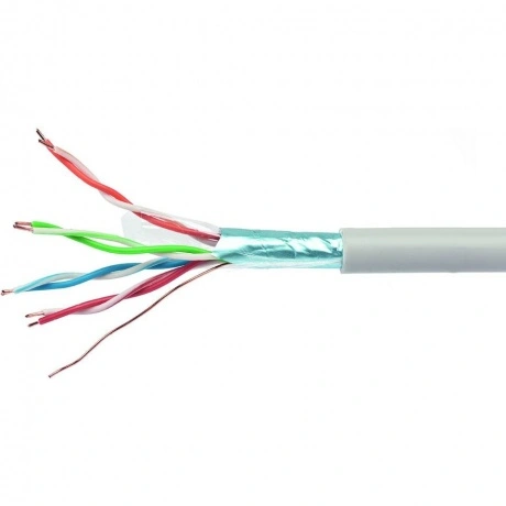 Кабель Cablexpert FPC-5004E-SOL/100, FTP, кат.5е, 100м, серый