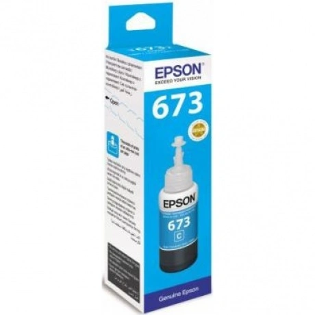 Картридж Epson T6732 (C13T67324A) для Epson L800, голубой