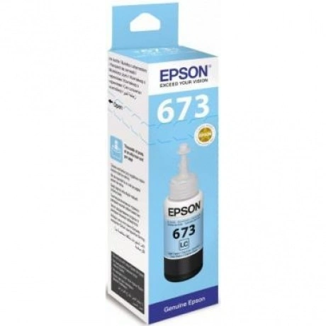 Картридж Epson T6735 (C13T67354A) для Epson L800, светло-голубой