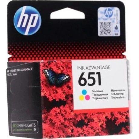 Картридж HP Ink Advantage 651 трехцветный (C2P11AE)