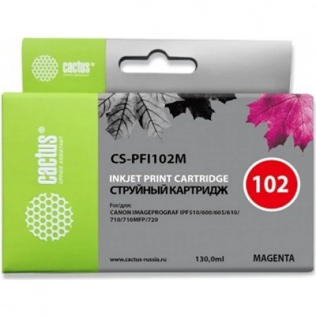 Картридж Cactus CS-PFI102M пурпурный