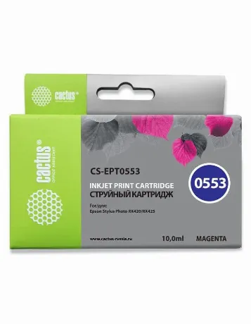 Картридж Cactus CS-EPT0553 пурпурный