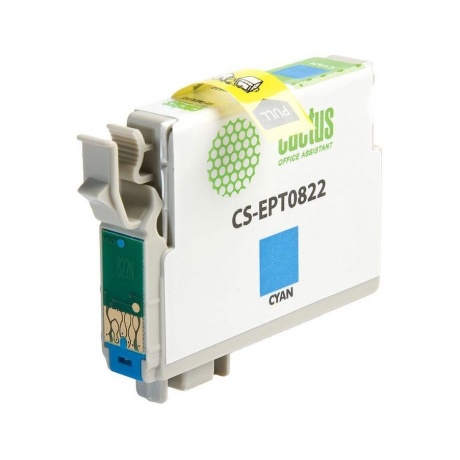 Картридж Cactus CS-EPT0822 голубой - фото 2