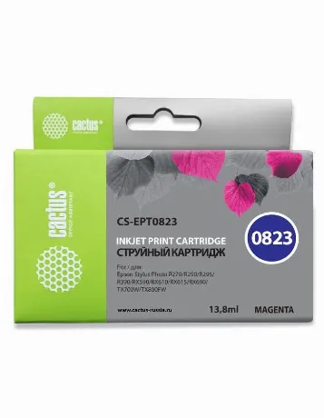 Картридж Cactus CS-EPT0823 пурпурный