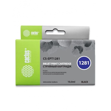 Картридж Cactus CS-EPT1281 черный