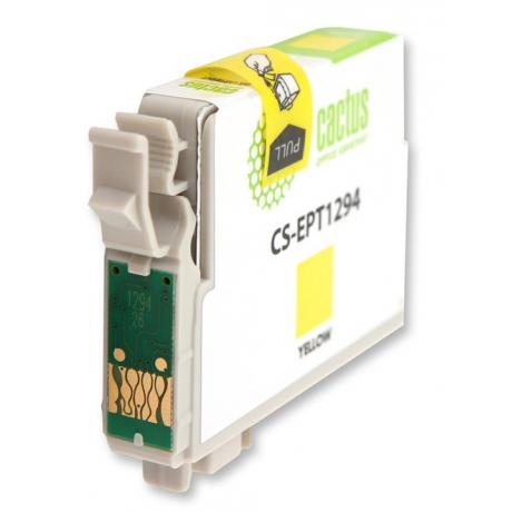 Картридж Cactus CS-EPT1294 желтый - фото 2