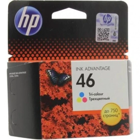 Картридж HP 46 трехцветный 750 стр. (CZ638AE)
