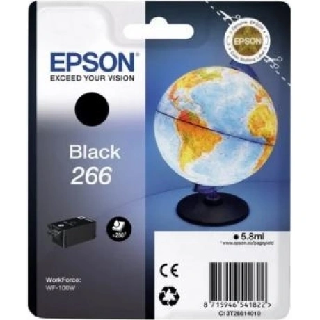 Картридж Epson T266 (C13T26614010) для Epson WF-100W, черный