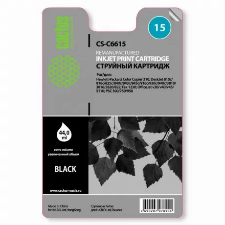 Картридж Cactus CS-C6615 для №15 HP DJ 810c/816c/825c/840c/843c/...