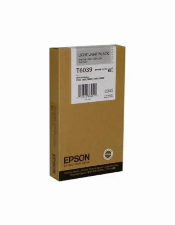 Картридж струйный Epson T6039 C13T603900 светло-серый (220мл) дл...