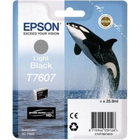 Картридж струйный Epson T7607 C13T76074010 светло-серый (25.9мл)...
