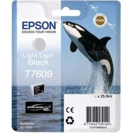 Картридж струйный Epson T7609 C13T76094010 серый (25.9мл) для Ep...
