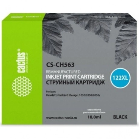 Картридж струйный Cactus CS-CH563 черный для №122XL HP DeskJet 1...