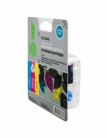 Картридж струйный Cactus CS-CC643 №121 многоцветный для HP DJ D1...