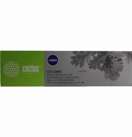 Картридж ленточный Cactus CS-LQ800 черный для Epson LQ-300/5xx/8...