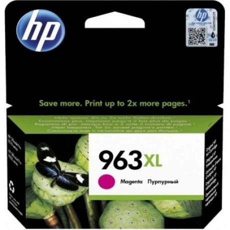 Картридж струйный HP 963 3JA28AE пурпурный (1600стр.) для HP Off...