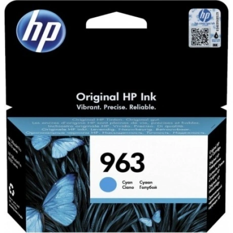 Картридж струйный HP 963 3JA23AE голубой (700стр.) для HP Office...