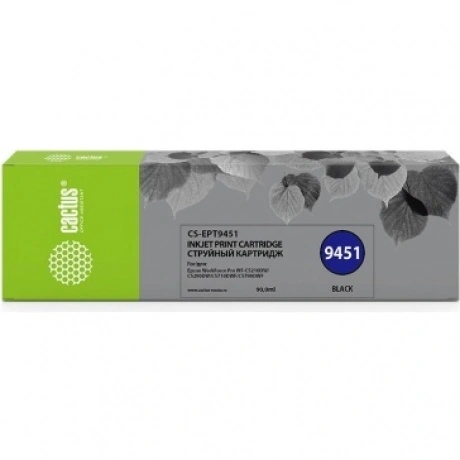 Картридж струйный Cactus CS-EPT9451 черный (90мл) для Epson WF-C...