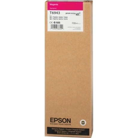 Картридж EPSON T6943 пурпурный экстраповышенной емкости для SC-T...