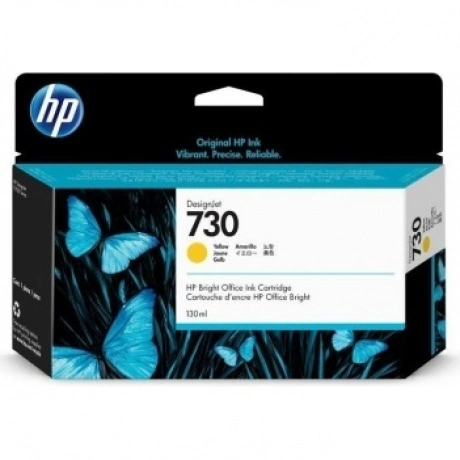 Картридж струйный HP 730 P2V64A желтый