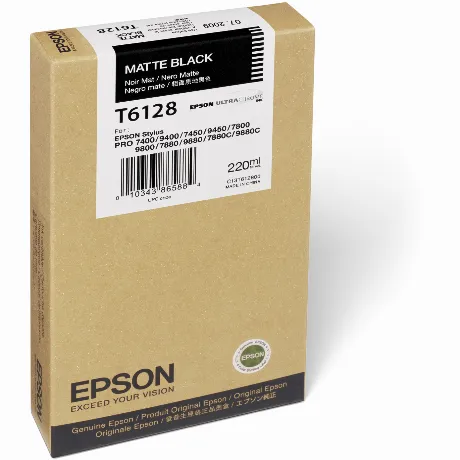 Картридж струйный Epson T6128 (C13T612800) Matte Black