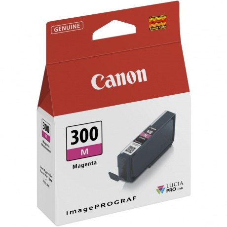 Картридж струйный Canon PFI-300 M (4195C001) пурпурный - фото 1