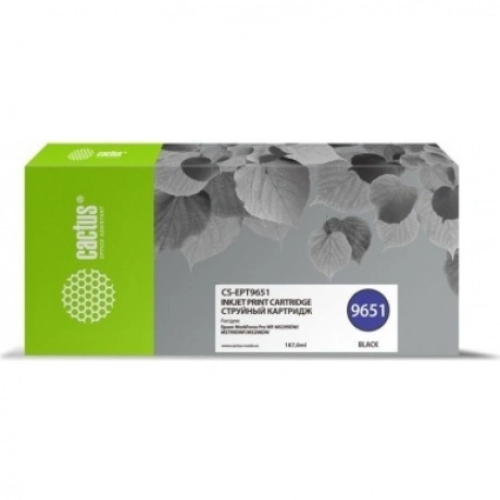 Картридж струйный Cactus CS-EPT9651 черный (187мл) для Epson Wor...