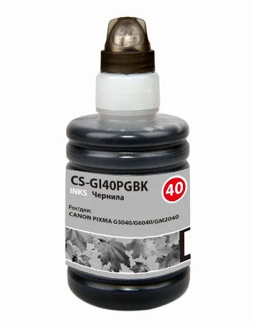 Чернила Cactus CS-GI40PGBK черный140мл для Canon Pixma G5040/G60...