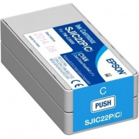 Картридж EPSON SJIC22P(C)  голубой для TM-C3500