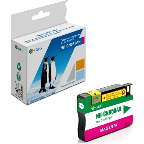 Картридж струйный G&G GG-CN055AN пурпурный (14мл) для HP Officej...