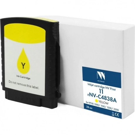 Струйный картридж NV Print  11 (NV-C4838A) Yellow для HP BIJ 100...