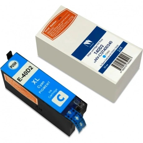 Струйный картридж NV Print T40D2 (NV-C13T40D240) Cyan для Epson ...