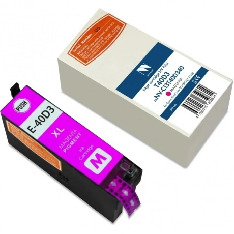 Струйный картридж NV Print T40D3 (NV-C13T40D340) Magenta для Eps...