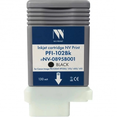 Струйный картридж NV Print PFI-102Bk (NV-0895B001) Black для Can...