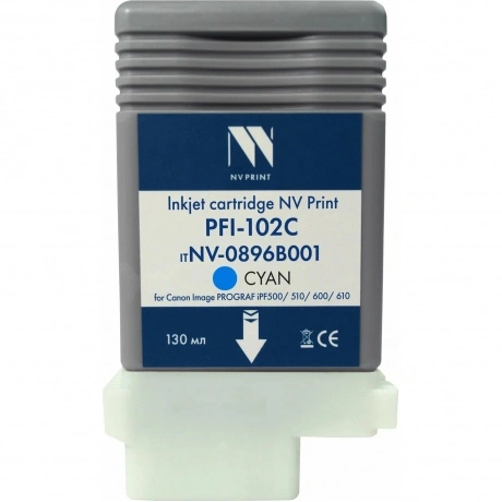 Струйный картридж NV Print PFI-102С (NV-0896B001) Cyan для Canon...