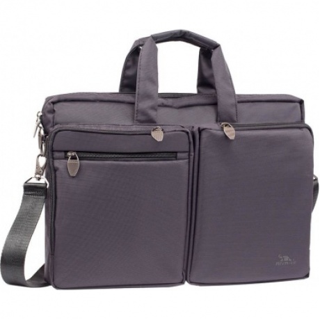 Сумка Riva 8530 для ноутбука 16" черный полиэстер - фото 1