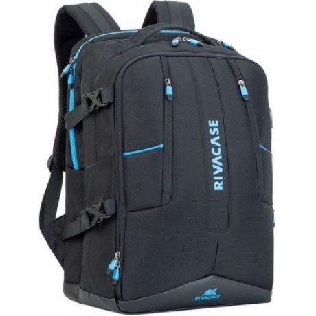 Рюкзак Riva 7860 для ноутбука 17.3" черный полиэстер - фото 1